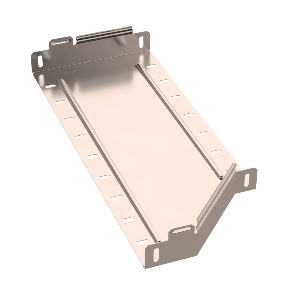 Переходник левый Стандарт INOX (AISI 409) 500х400х50 (0,8 мм) Промрукав