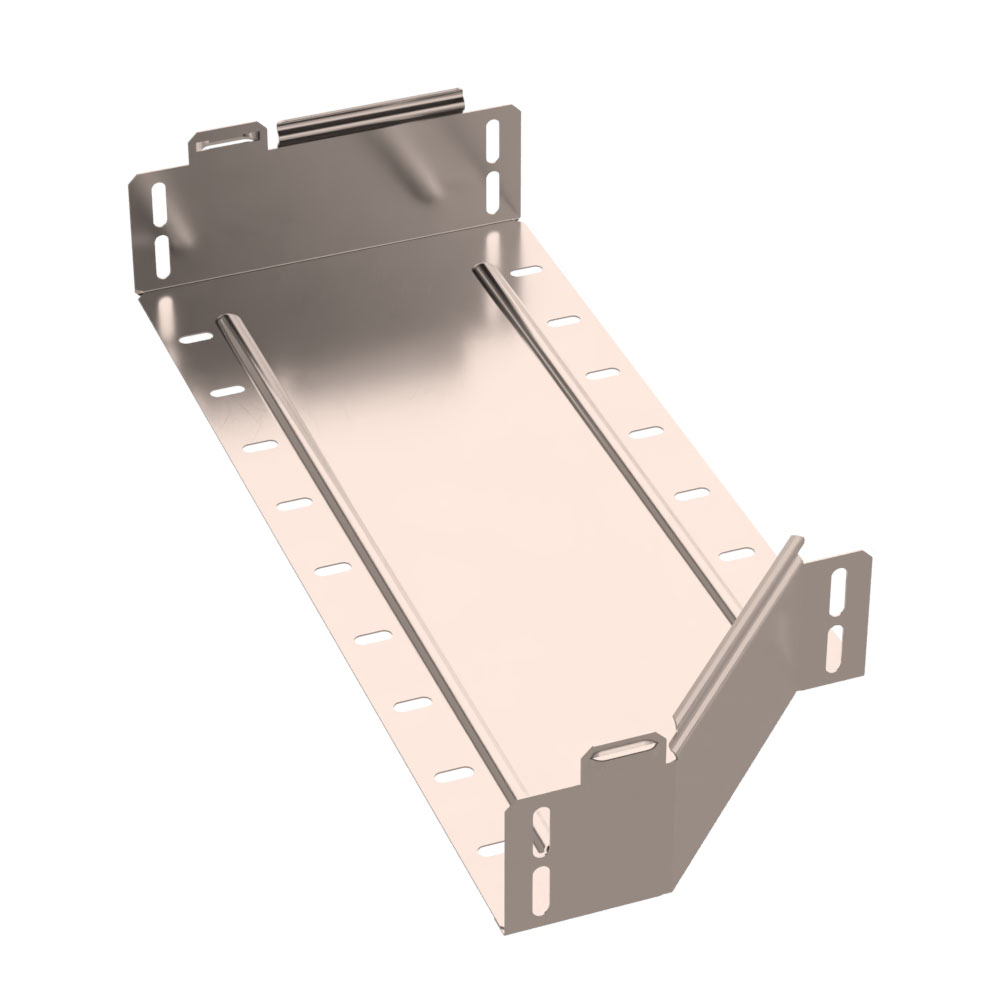 Переходник левый Стандарт INOX (AISI 409) 500х400х80 (0,8 мм) Промрукав
