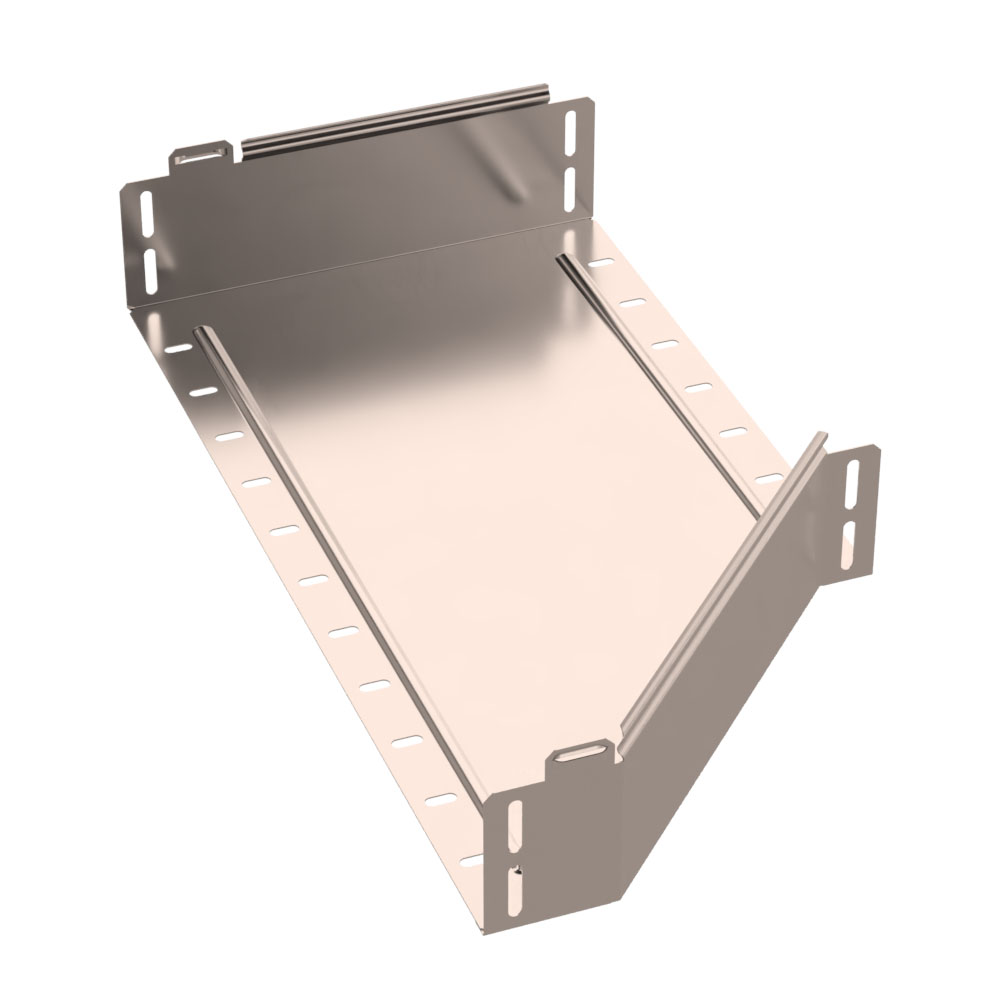 Переходник левый Стандарт INOX (AISI 409) 600х400х100 (0,8 мм) Промрукав