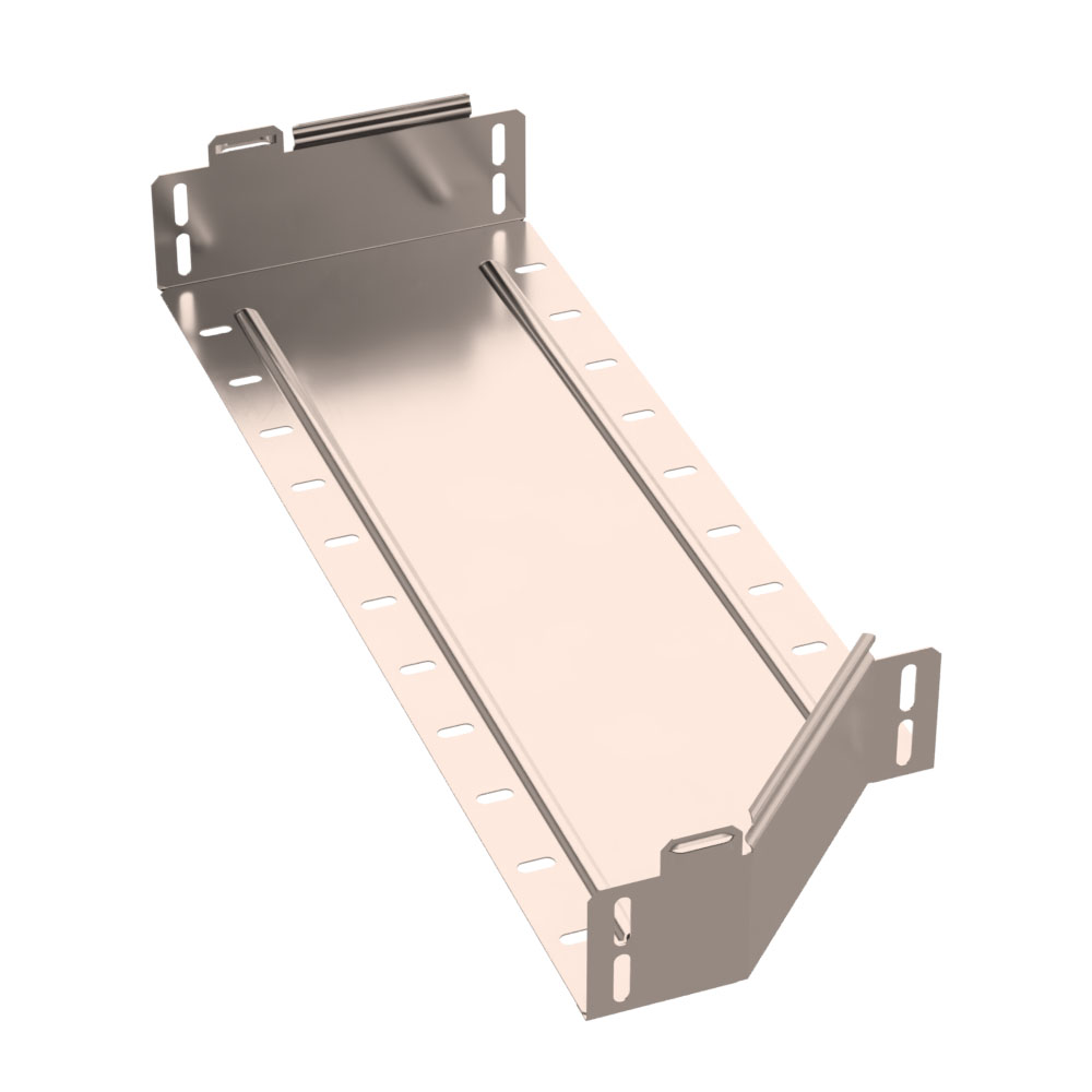 Переходник левый Стандарт INOX (AISI 409) 600х500х80 (0,8 мм) Промрукав