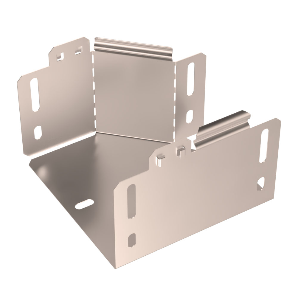 Переходник правый Стандарт INOX (AISI 409) 150х100х100 (0,7 мм) Промрукав