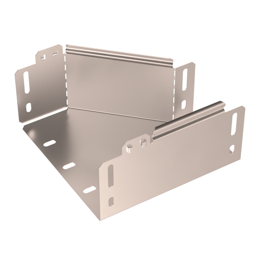 Переходник правый Стандарт INOX (AISI 409) 200х100х100 (0,7 мм) Промрукав