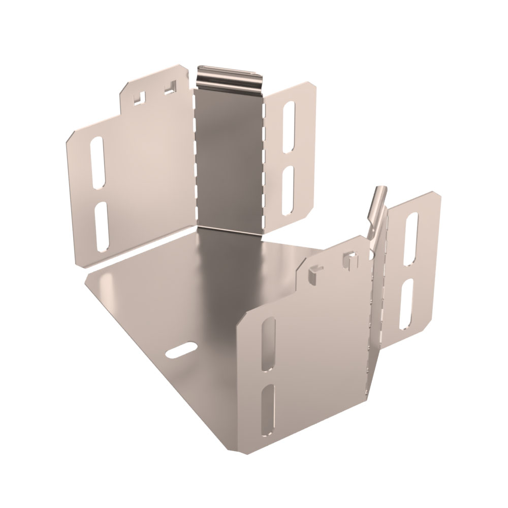 Переходник симметричный Стандарт INOX (AISI 409) 150х100х100 (0,7 мм) Промрукав