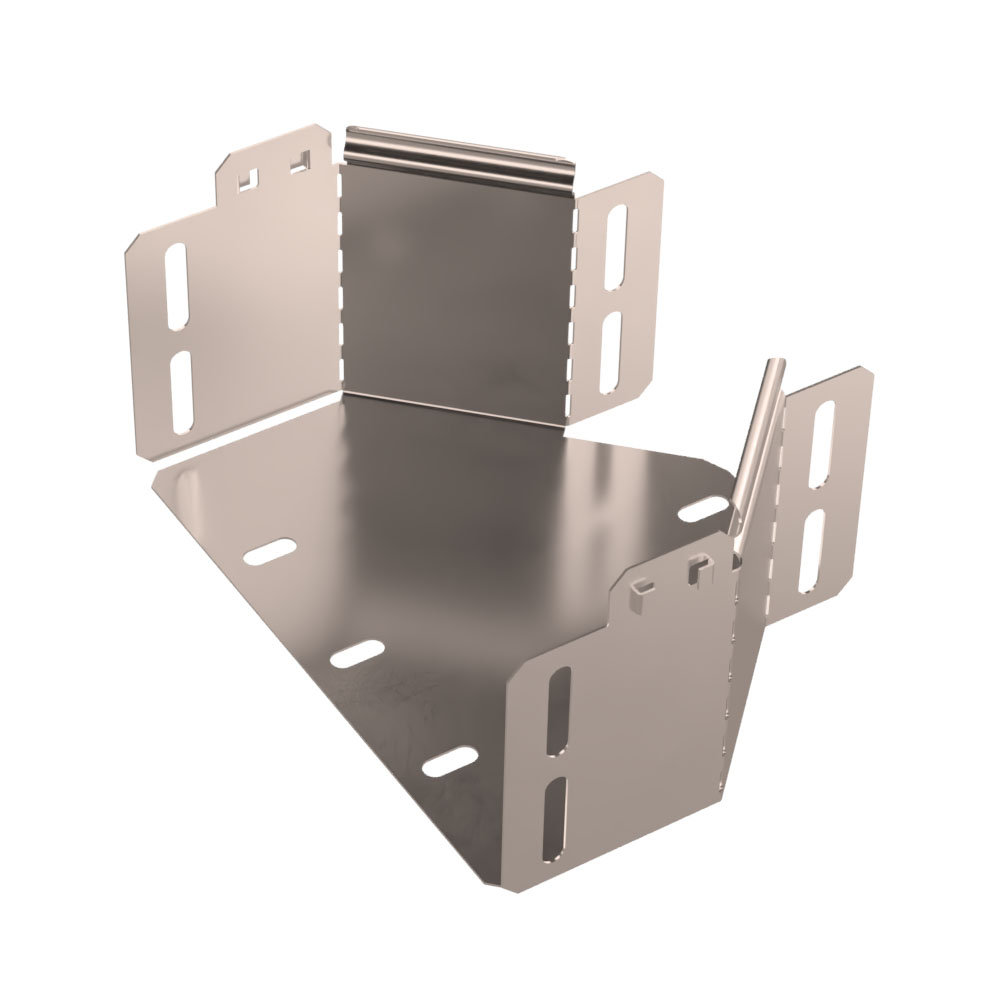 Переходник симметричный Стандарт INOX (AISI 409) 200х100х100 (0,7 мм) Промрукав