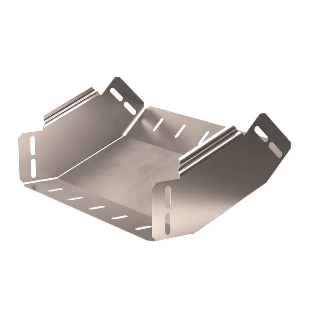 Угол вертикальный внутренний 45 градусов Стандарт INOX (AISI 409) 300х80 (0,8 мм) Промрукав
